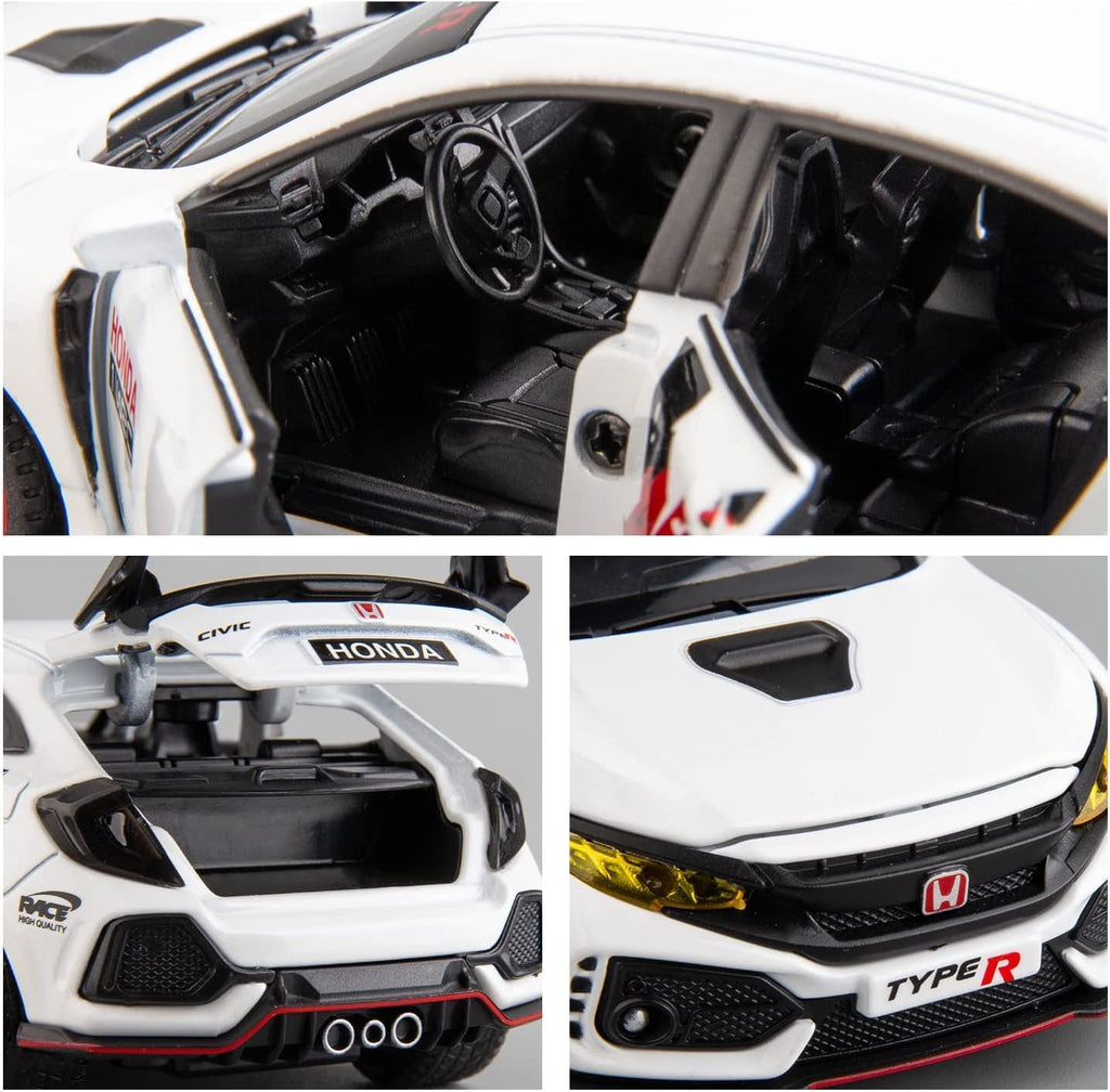 HONDA CIVIC TYPE-R- Diecast Metal Car - Scale 1:32