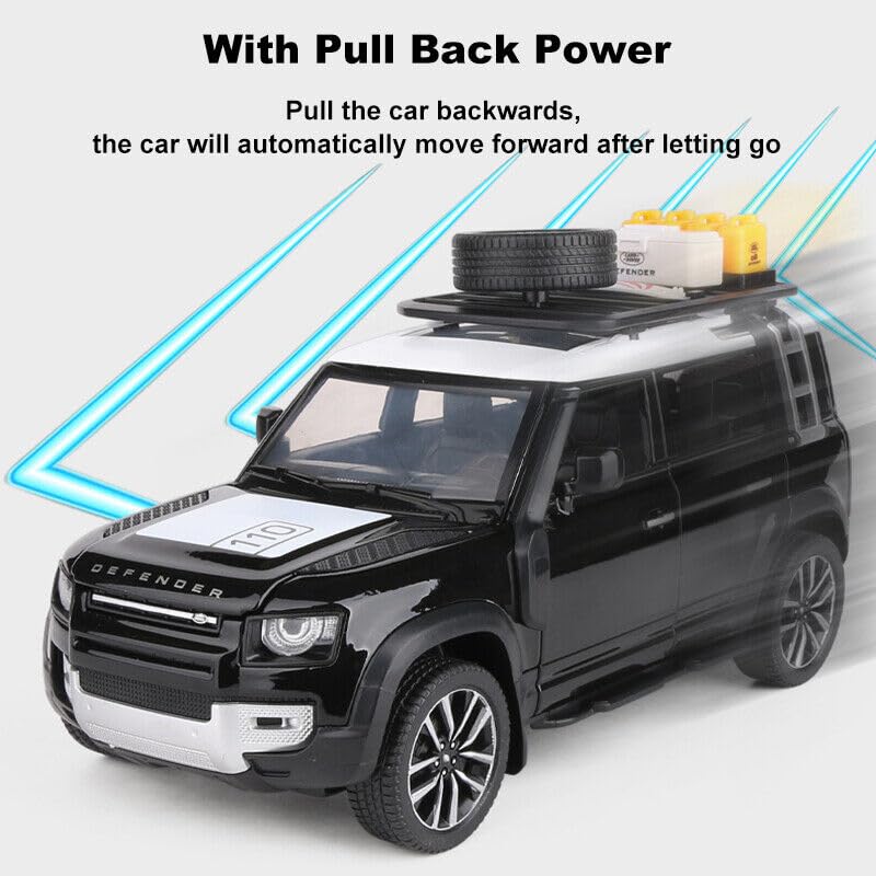 Defender Camping - Diecast Metal Car - Scale 1:24
