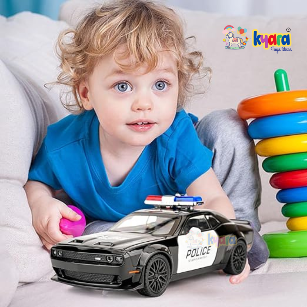 Dodge Challenger Srt Police - Diecast Metal Car - Scale 1:24