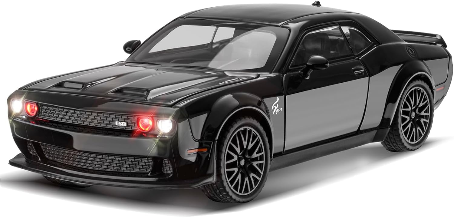 1:24 SCALEExclusive Alloy Metal Pull Back Die-cast Car Scale Model with Sound Light Mini Auto Toy for Kids Metal Model Toy Car with Sound and Light (Lamborgini Veneno- Multicolor)