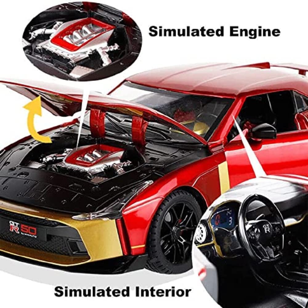 Nissan Gtr-50 Sport Scale Model Diecast Metalcar - All Size