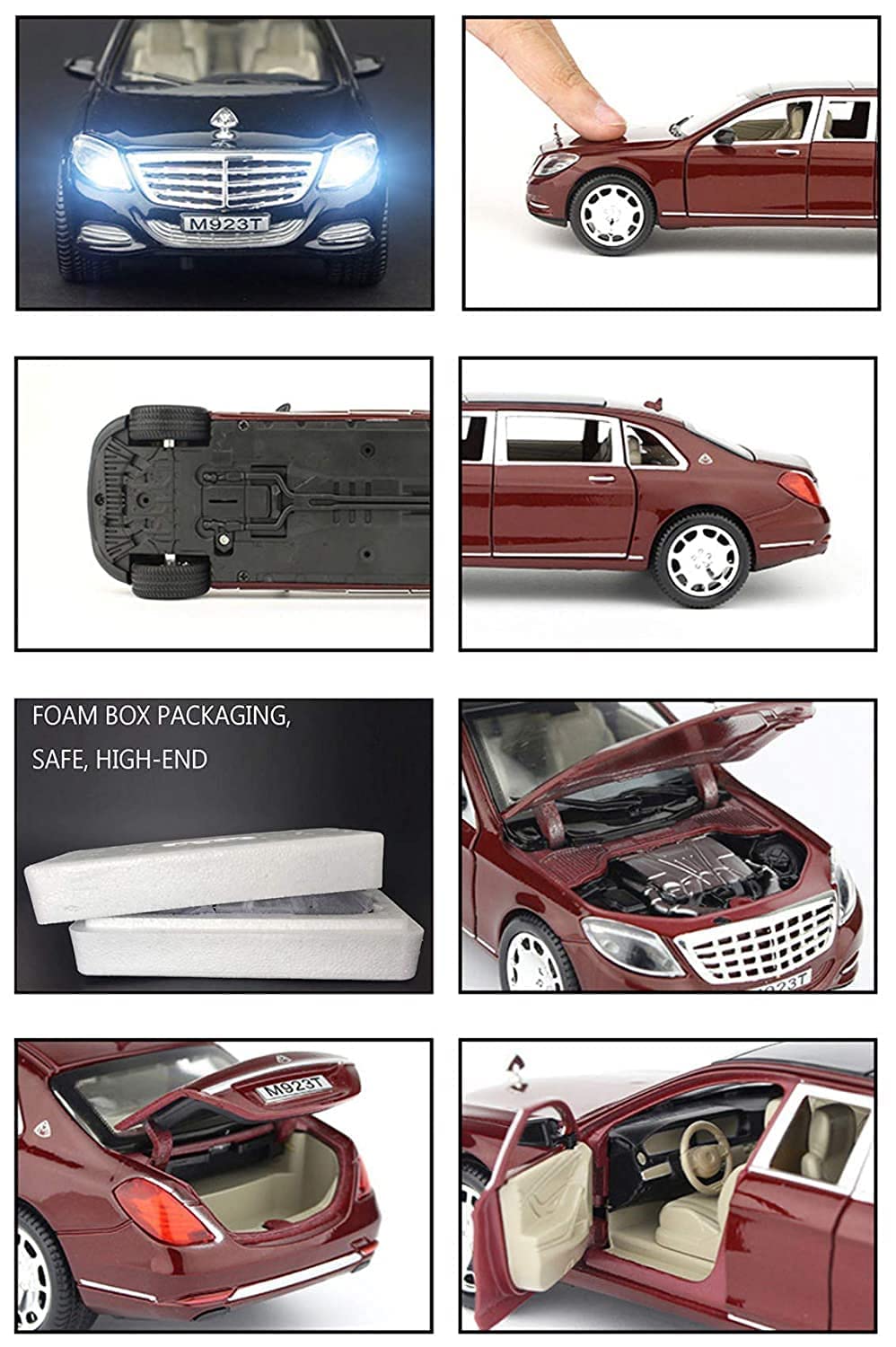1:24 Scale Exclusive Alloy Metal Pull Back Die-cast Car Model with Sound Light Mini Auto Toy for Kids Metal Model Toy Car with Sound and Light (1:22 Scale Aston Martin - Green)