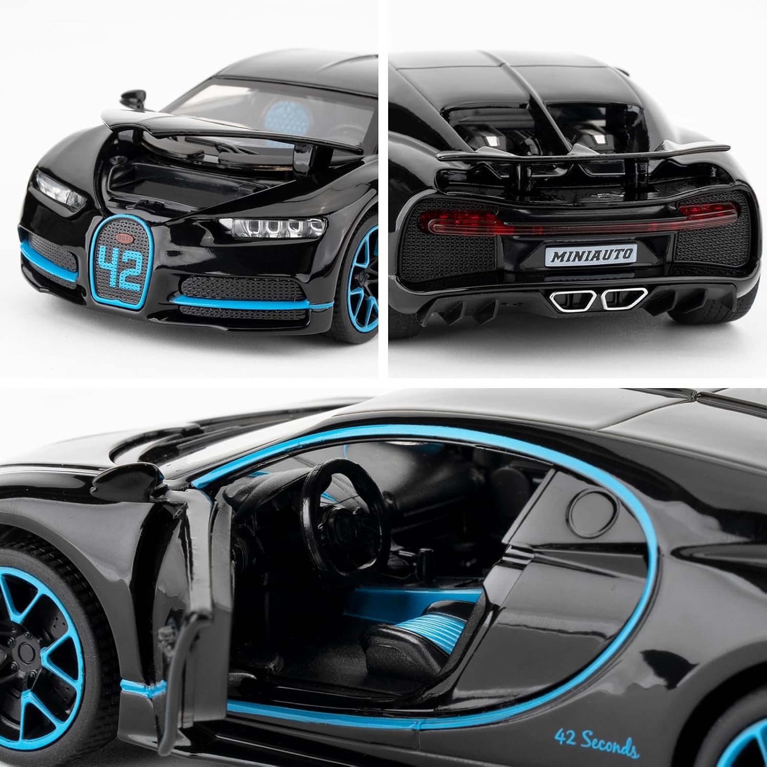 Bugatti Chiiron Scale Model Diecast Metalcar - All Size