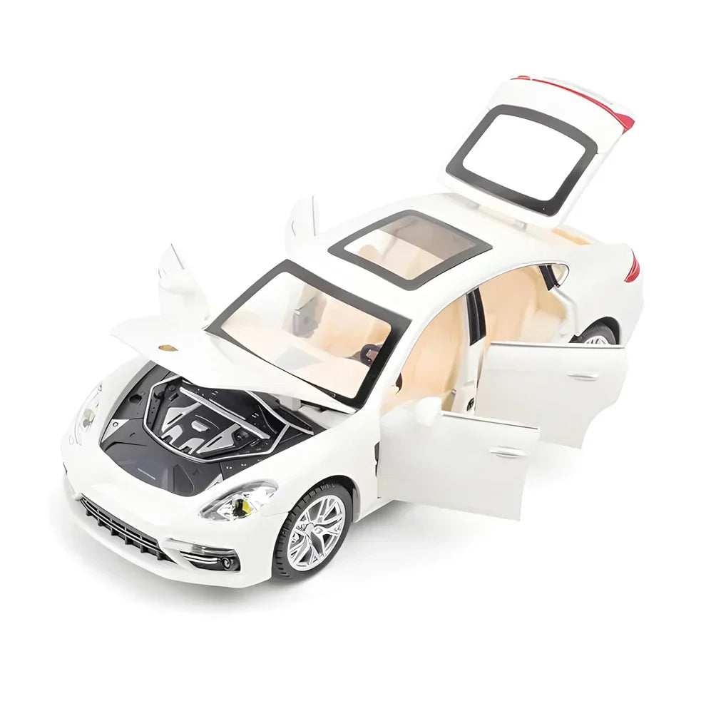 BIG SIZE PORCHE PALAMORA 1:24 DIECAST METAL PULLBACK TOY CAR