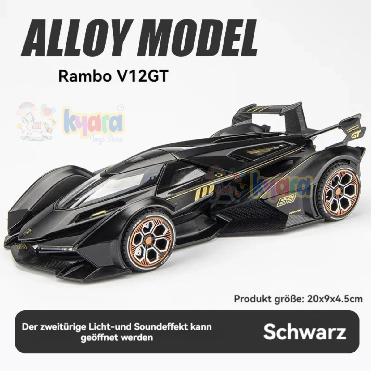 Lamborghini V12 - Diecast Metal Car - Scale 1:24