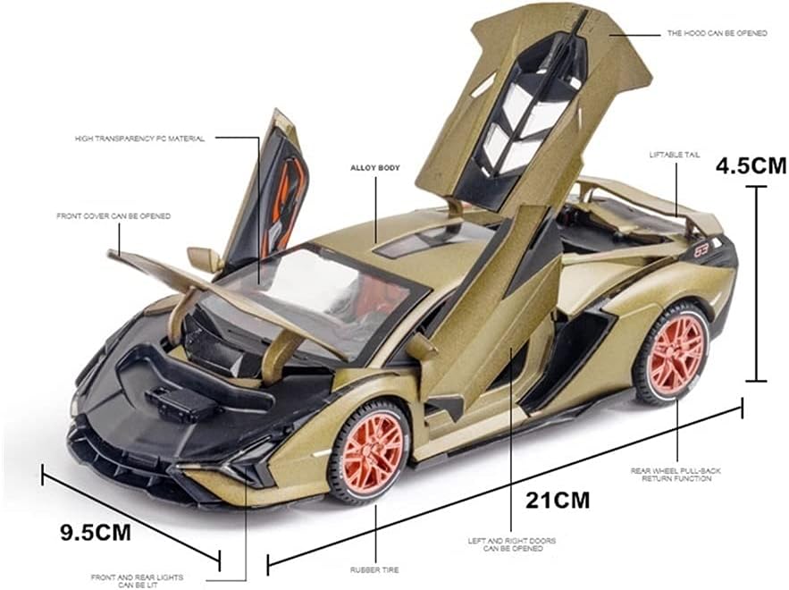 Lamborghini Sian - Diecast Metal Car - Scale 1:24/1:32