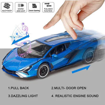 Lamborghini Sian - Diecast Metal Car - Scale 1:24/1:32