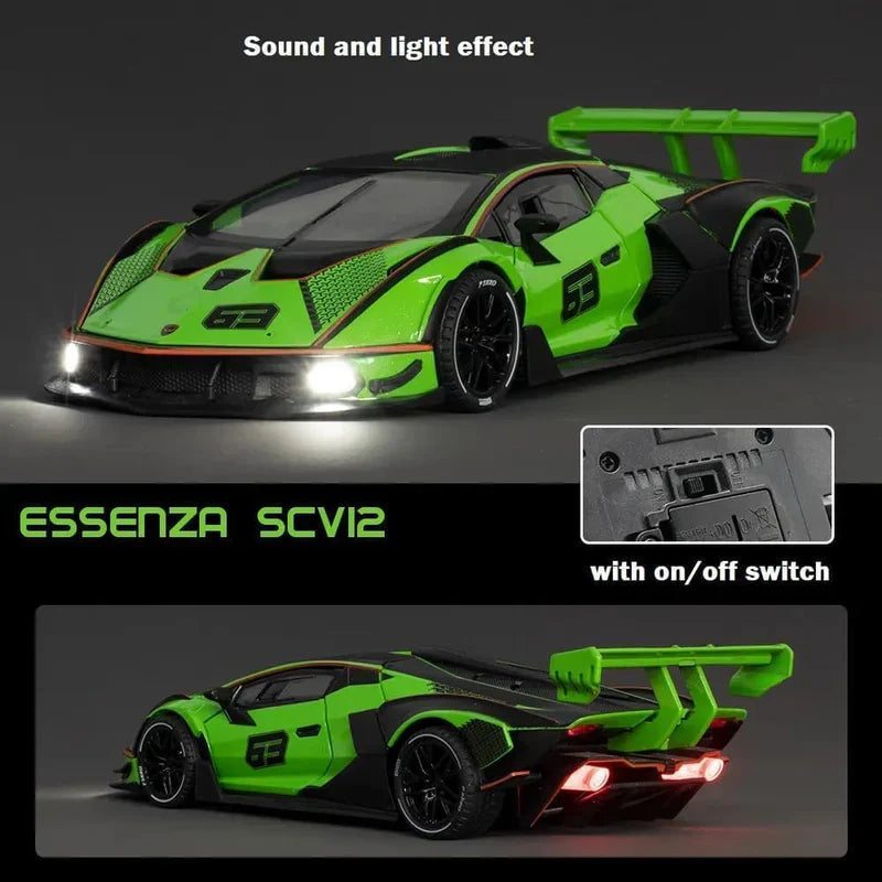 Lamborghini Essenza Scv12 - Diecast Metal Car - Scale 1:24