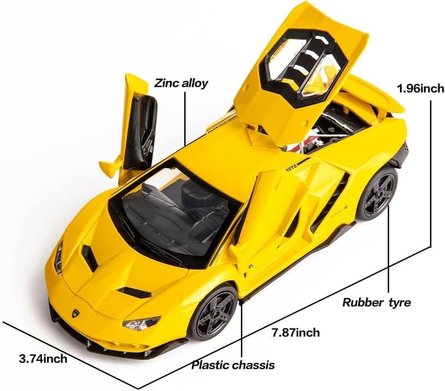 Lamborghini Centenario Lp770 - Diecast Metal Car - Scale 1:24/1:32